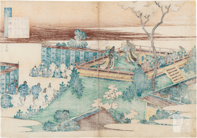 Katsushika Hokusai (1760-1849) | Poem by Sojo Henjo (Yoshimine no Munesada) | Edo period, 19th century - 图2
